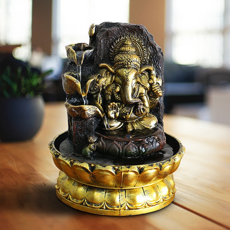 Serenity Tabletop Water Fountain Lord Ganesha MZ02303
