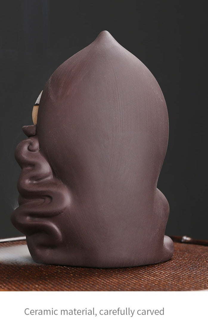 God Buddha with Incense Burner & Incense Stick Holder