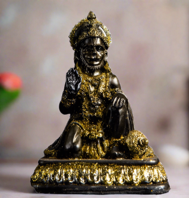 Premium Antique God Hanuman with Gold reflection