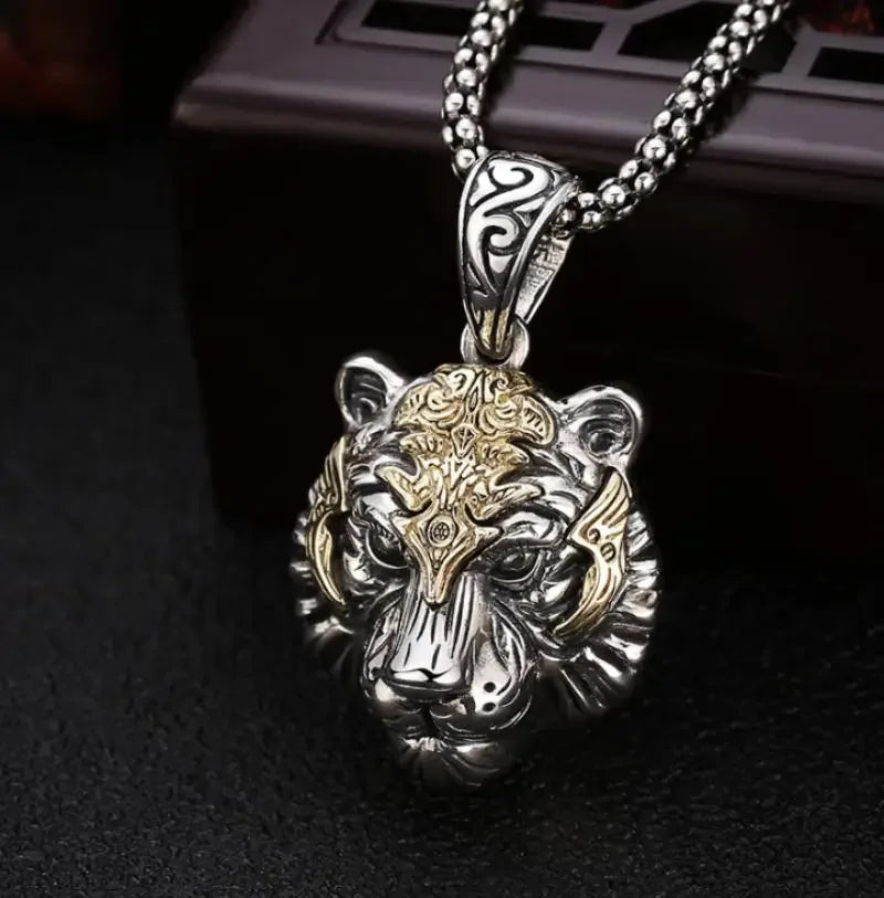 Regal Tiger Head Pendant