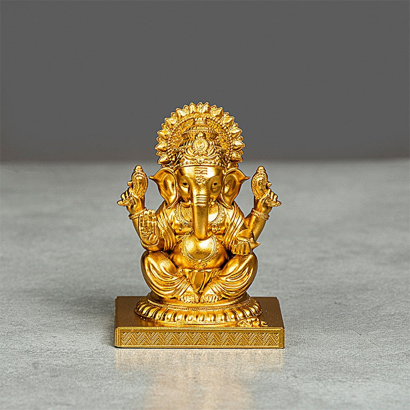 Divine Guardian God Ganesh Car Dash Statue