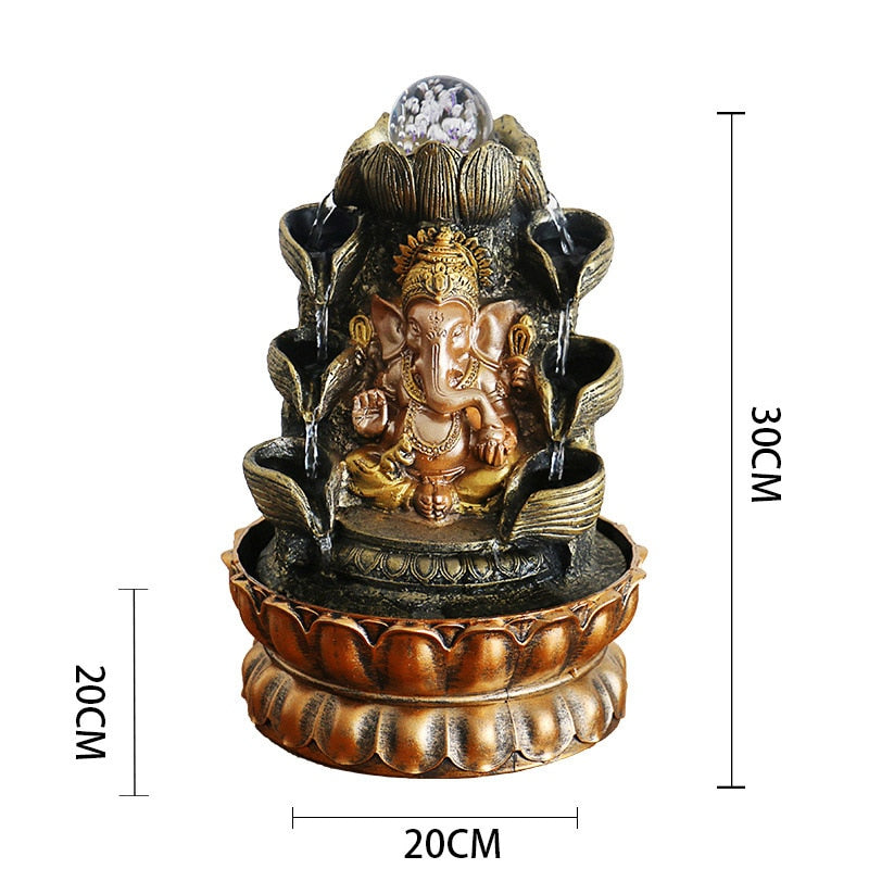 Serenity Tabletop Water Fountain Lord Ganesha MZ02302