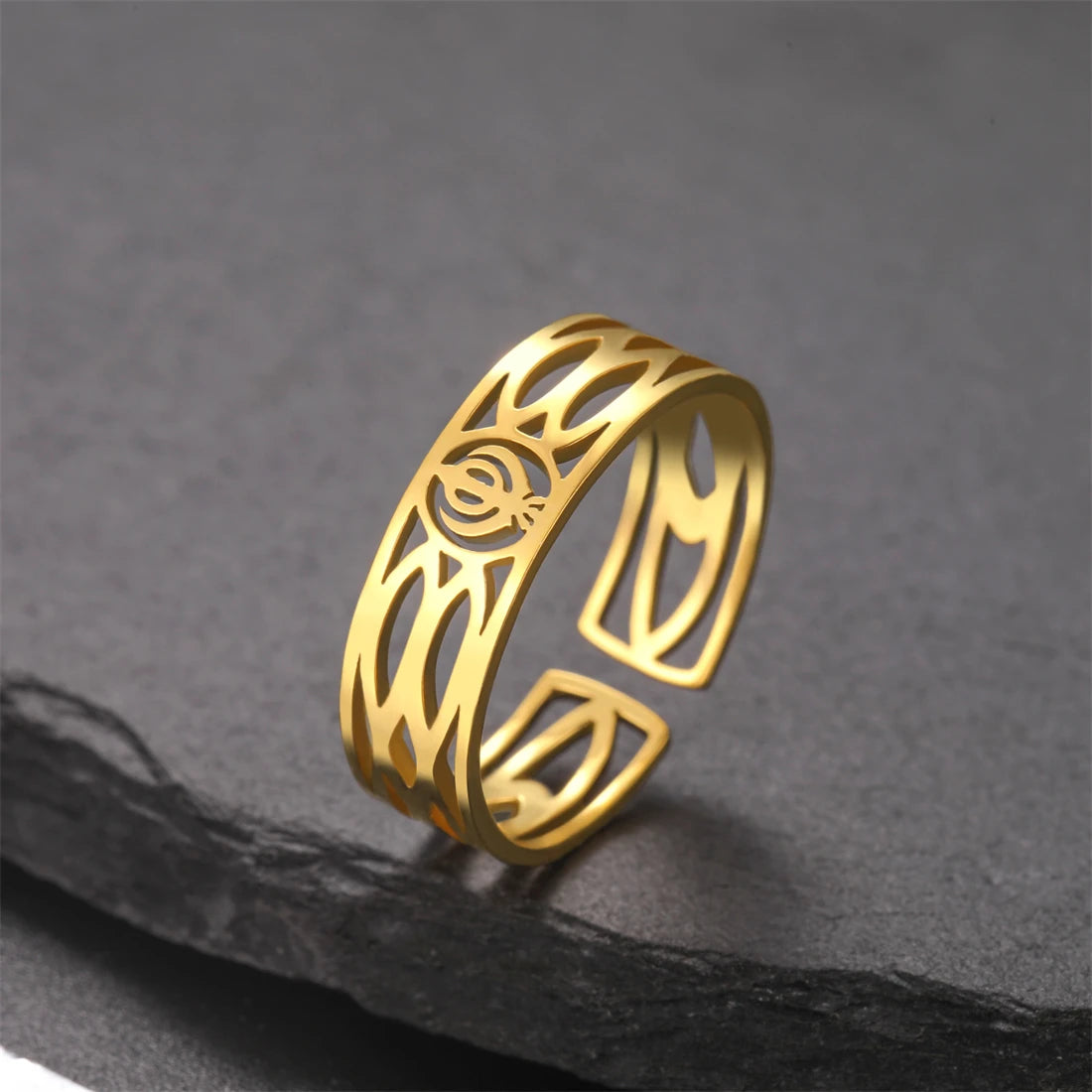 Adjustable Stainless Steel Sikh Ring
