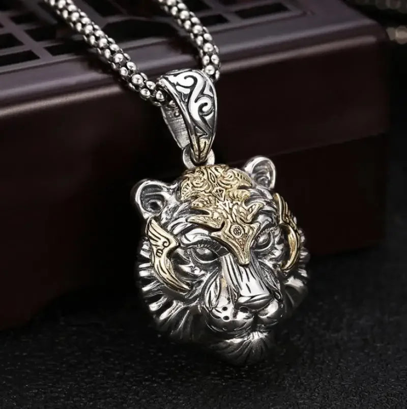 Regal Tiger Head Pendant