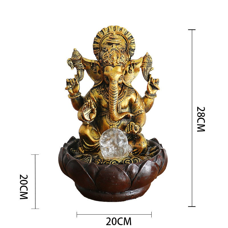 Serenity Tabletop Water Fountain Lord Ganesha MZ02301