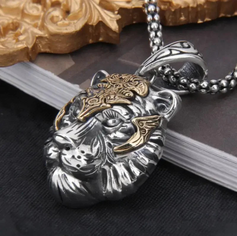 Regal Tiger Head Pendant