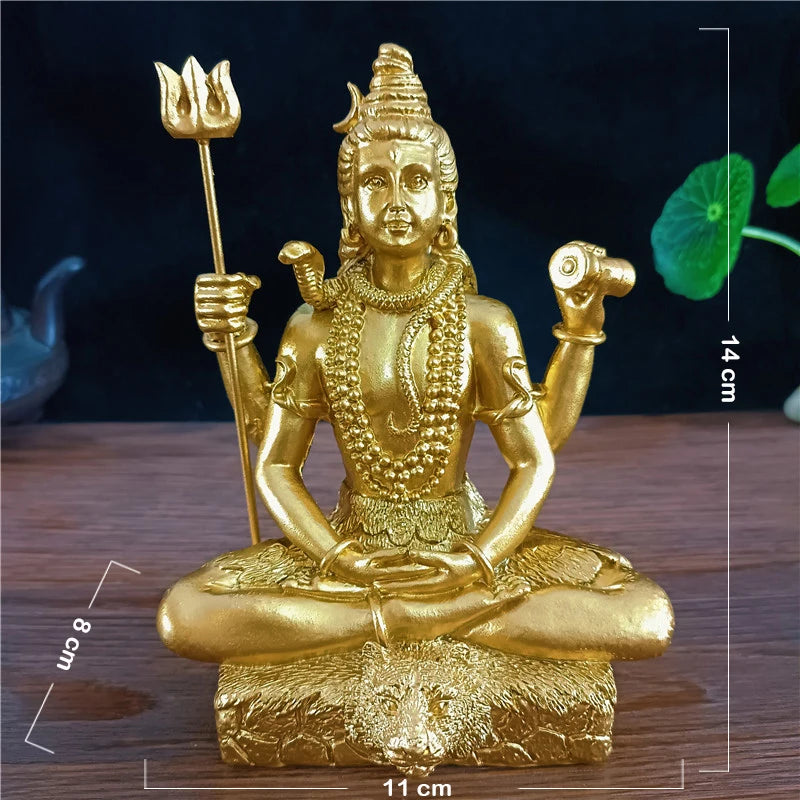 Golden Lord Shiva Statue