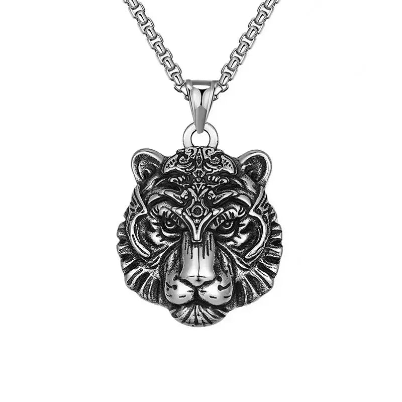 Regal Tiger Head Pendant
