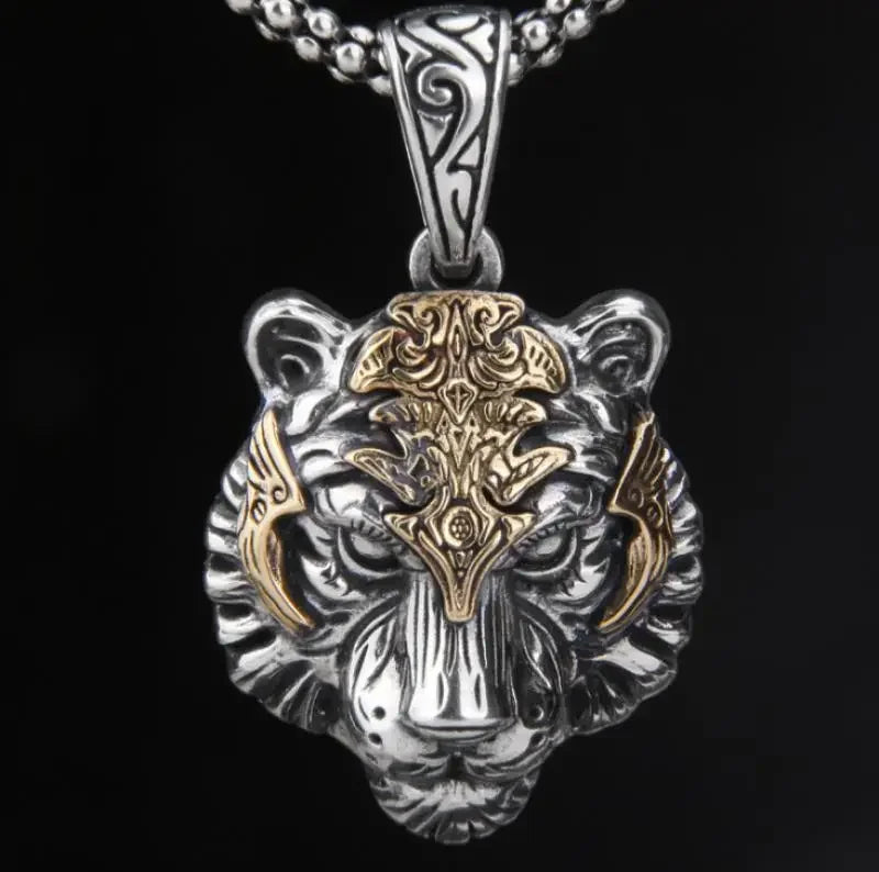 Regal Tiger Head Pendant