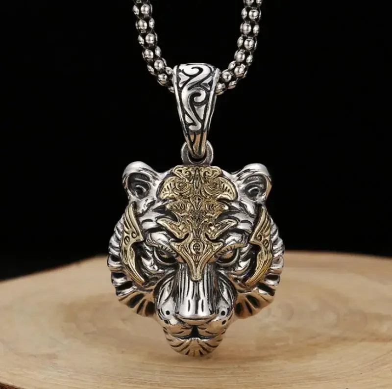 Regal Tiger Head Pendant