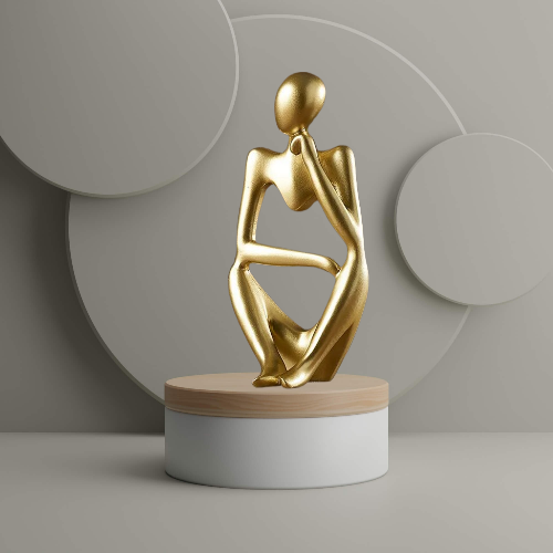 Thinker's Repose Figurine Desktop Decor