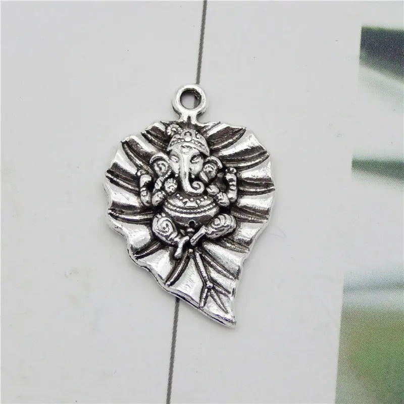 God Ganesha Leaf Charms