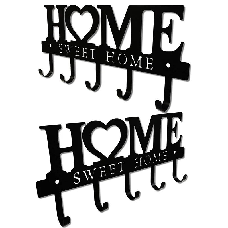 Home Sweet Home Key Holder and Hangers Storage