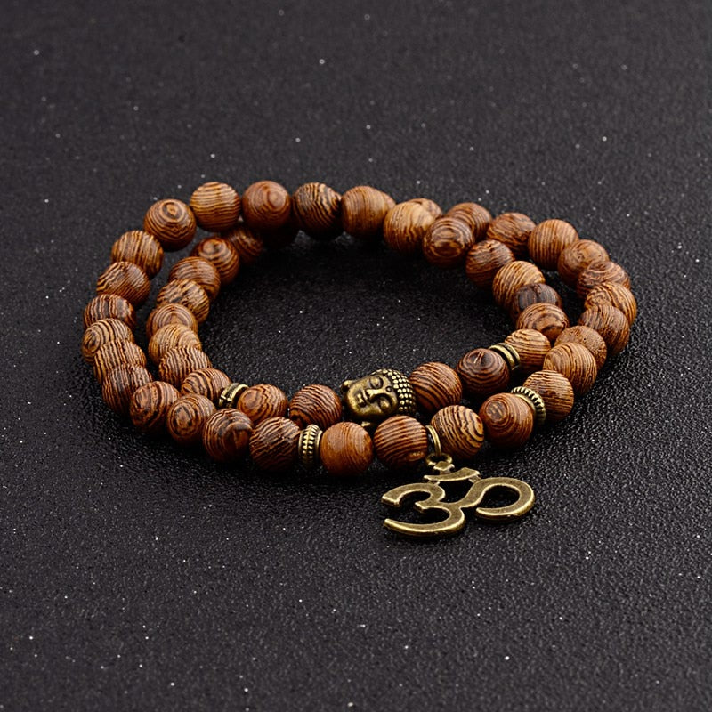 Wood Beads OM Bracelet