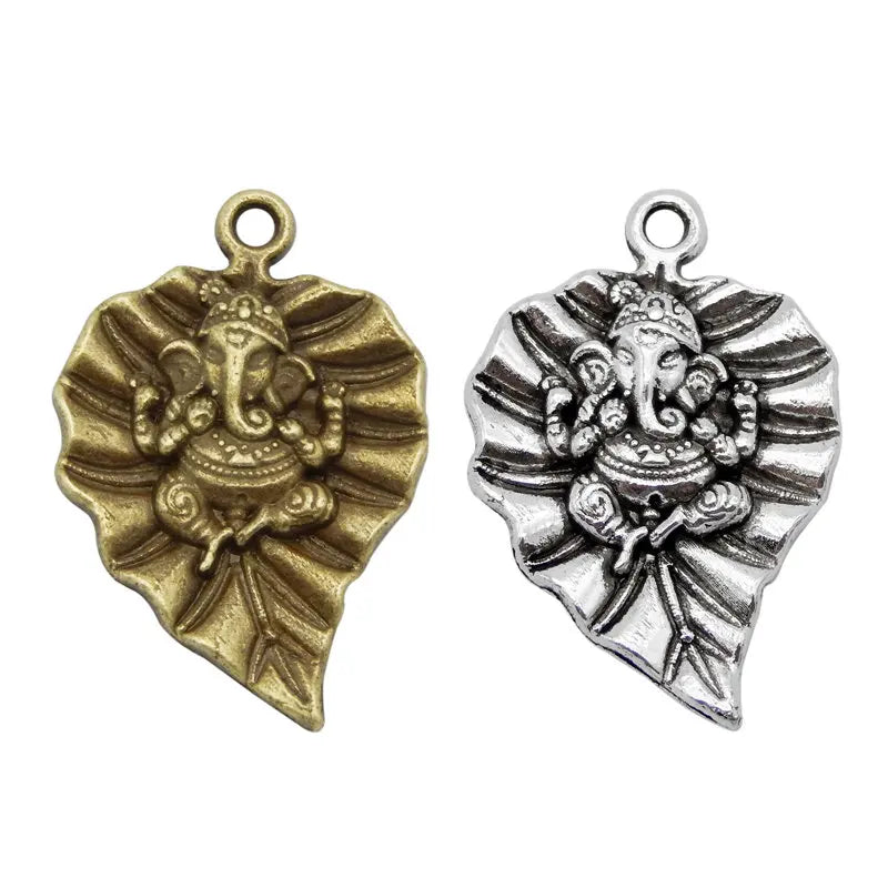 God Ganesha Leaf Charms