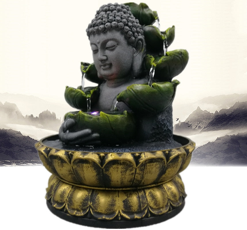 Radiant Illumination LED Buddha Fountain