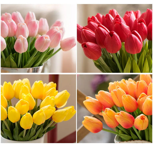 Real Touch Artificial Tulip Flowers