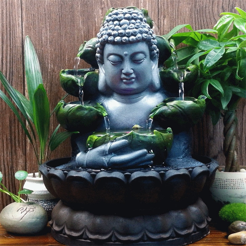 Radiant Illumination LED Buddha Fountain