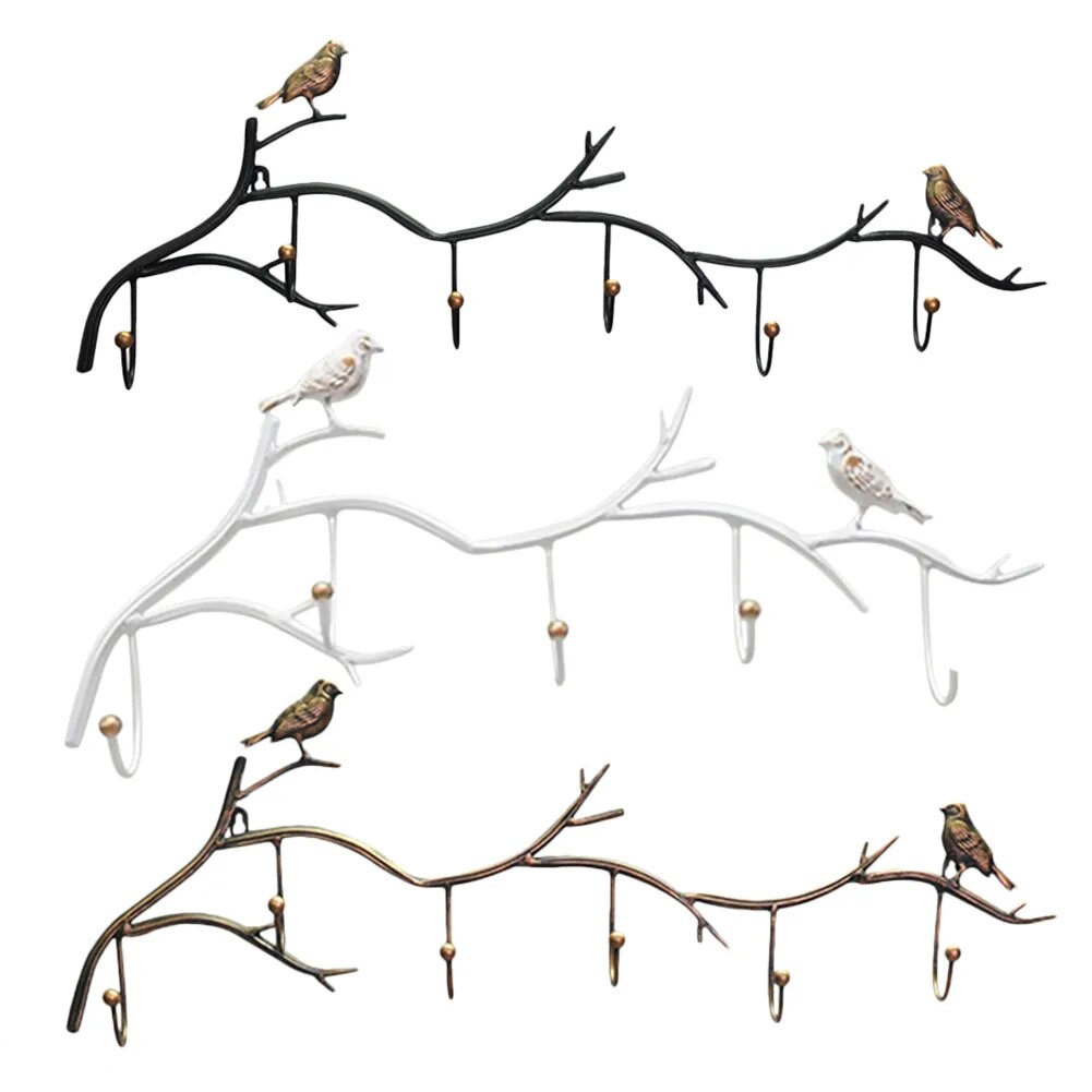 Bird Design Hanging Hooks for Key Holders