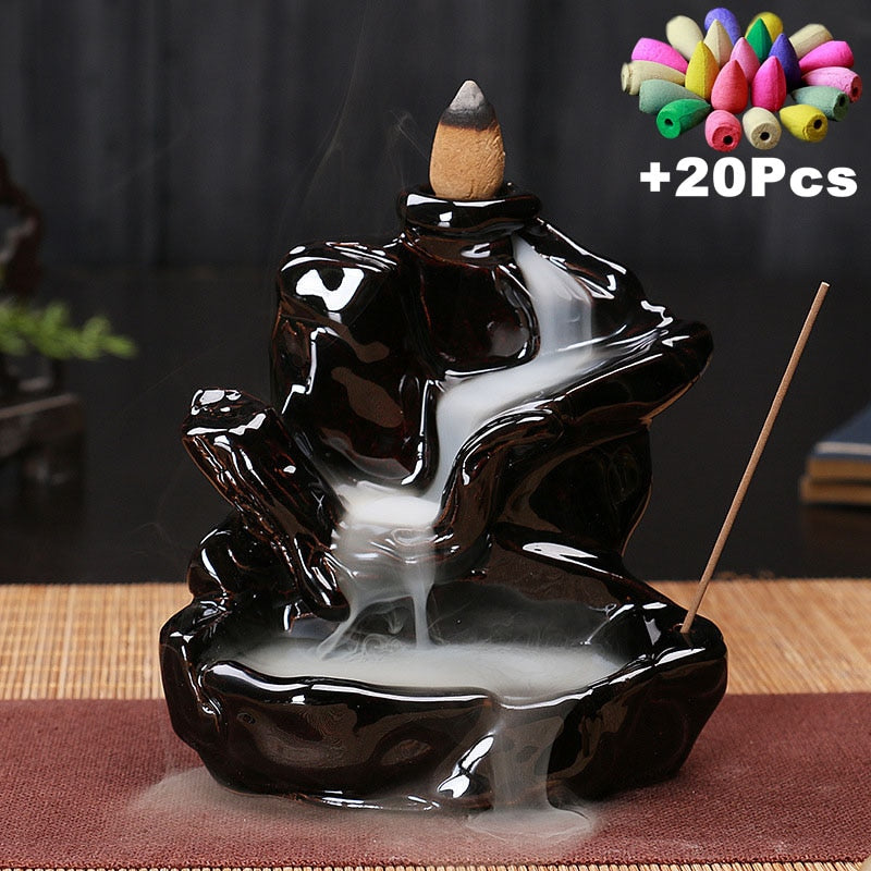 Ceramic Censer Backflow Stick Incense Burner