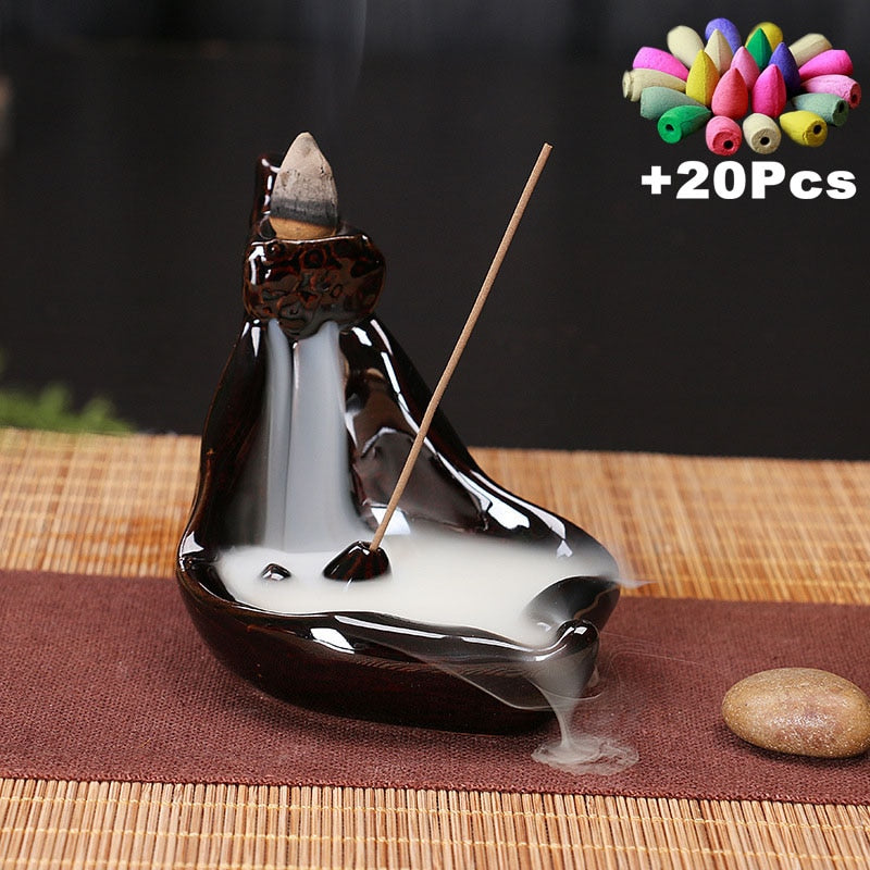 Ceramic Censer Backflow Stick Incense Burner