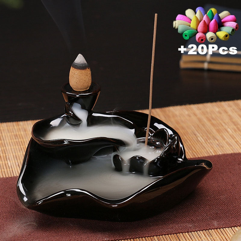 Ceramic Censer Backflow Stick Incense Burner