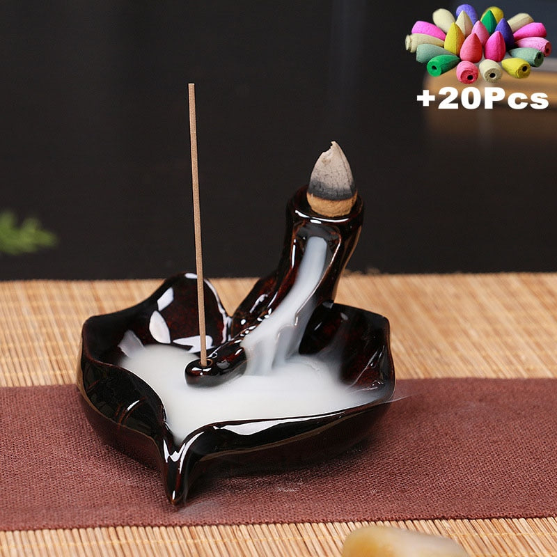 Ceramic Censer Backflow Stick Incense Burner