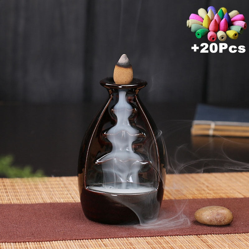 Ceramic Censer Backflow Stick Incense Burner