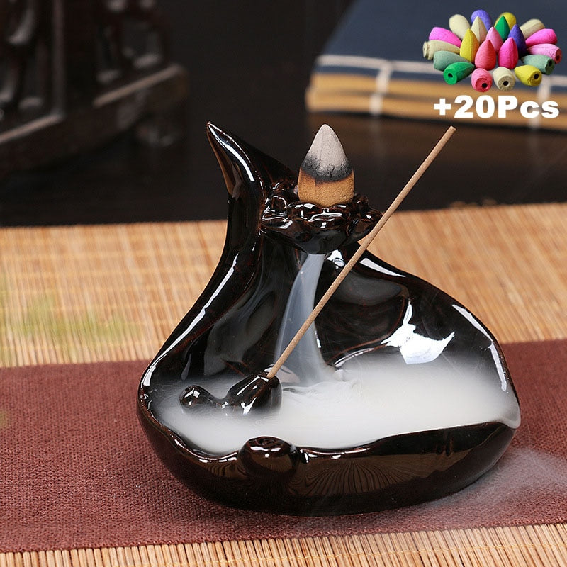 Ceramic Censer Backflow Stick Incense Burner