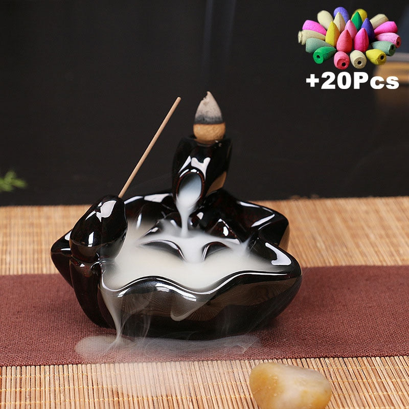 Ceramic Censer Backflow Stick Incense Burner