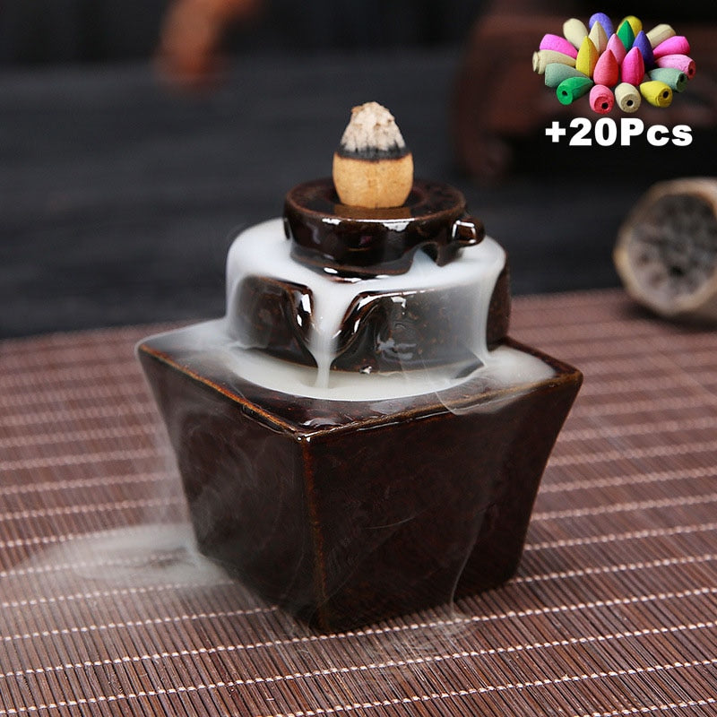 Ceramic Censer Backflow Stick Incense Burner