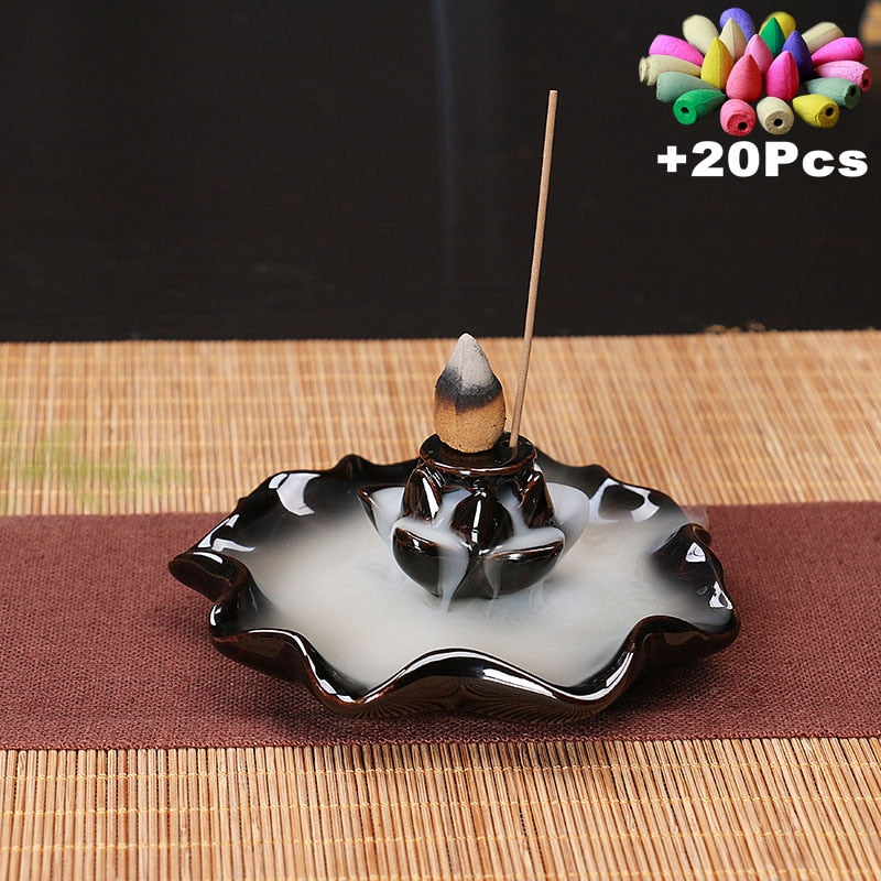 Ceramic Censer Backflow Stick Incense Burner