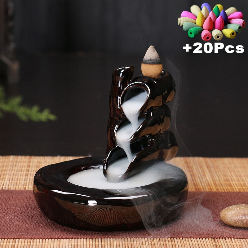 Ceramic Censer Backflow Stick Incense Burner