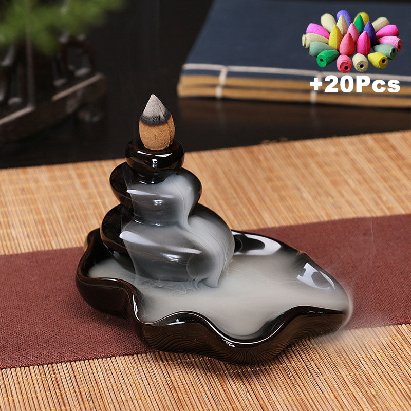 Ceramic Censer Backflow Stick Incense Burner