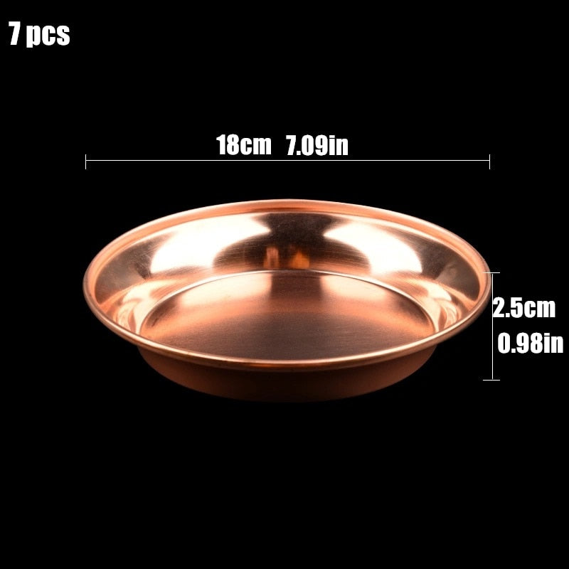 Pure Copper Plate Collection - 7Pcs