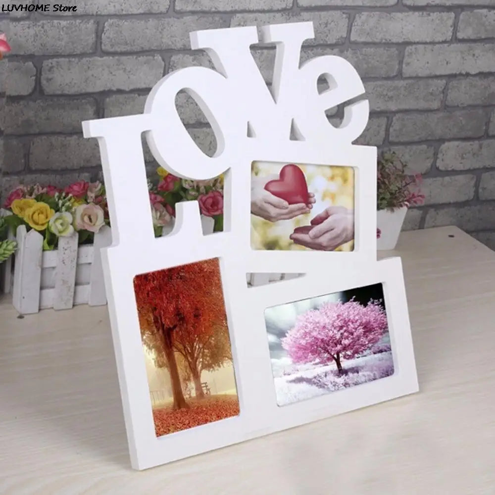 Love Wooden Family Photo Frame