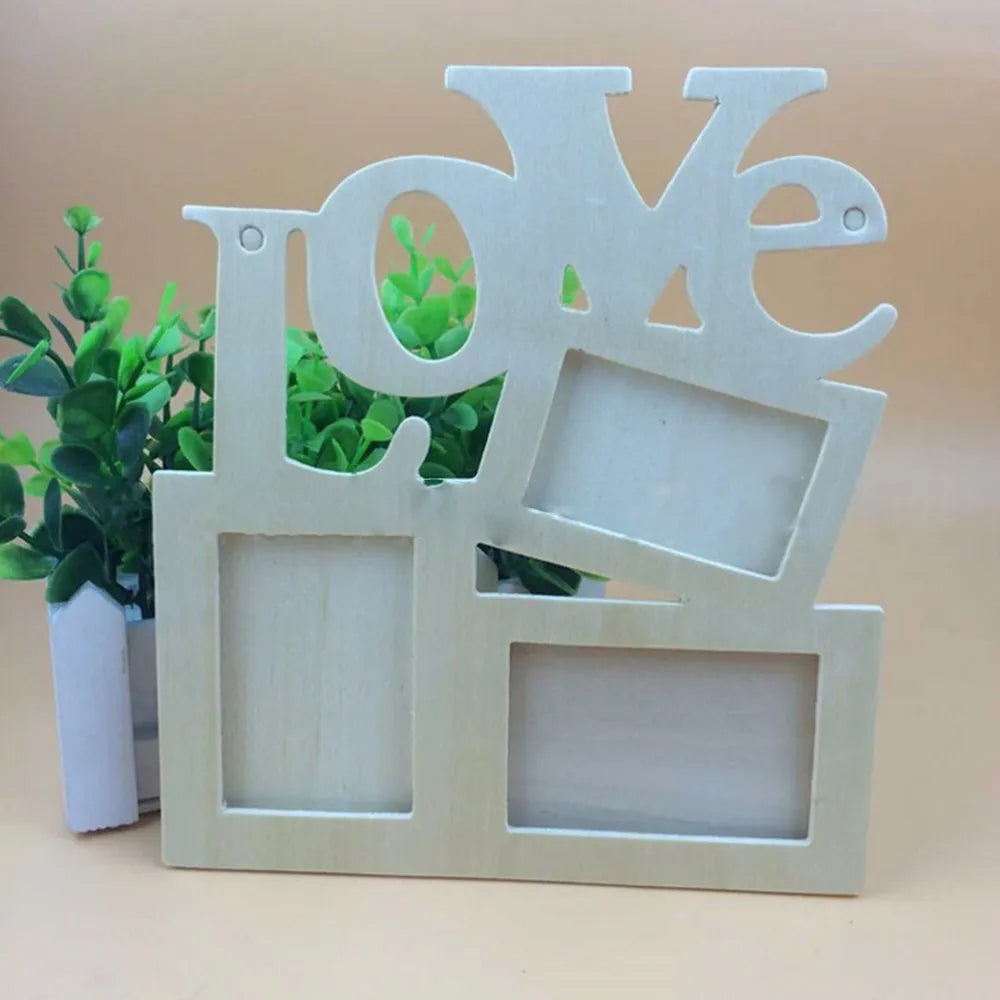 Love Wooden Family Photo Frame