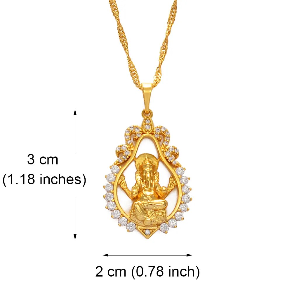 God Ganesha Pendant Necklaces for Women