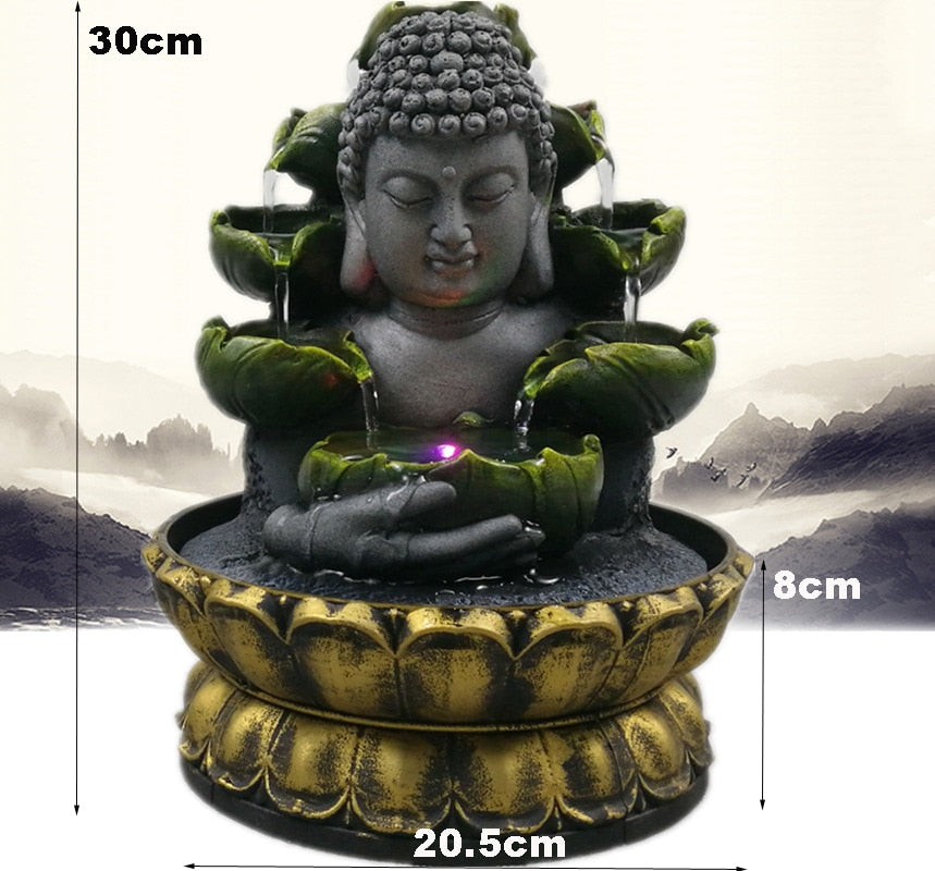 Radiant Illumination LED Buddha Fountain