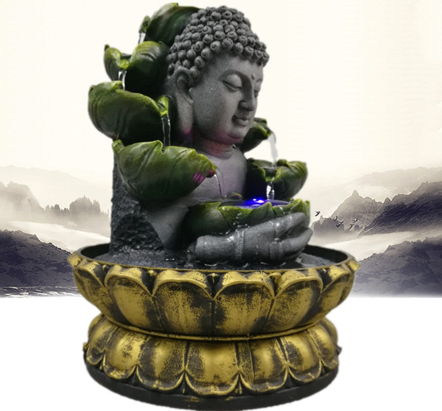 Radiant Illumination LED Buddha Fountain