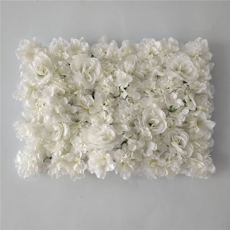 Artificial Rose Flower Wall Panel Decor