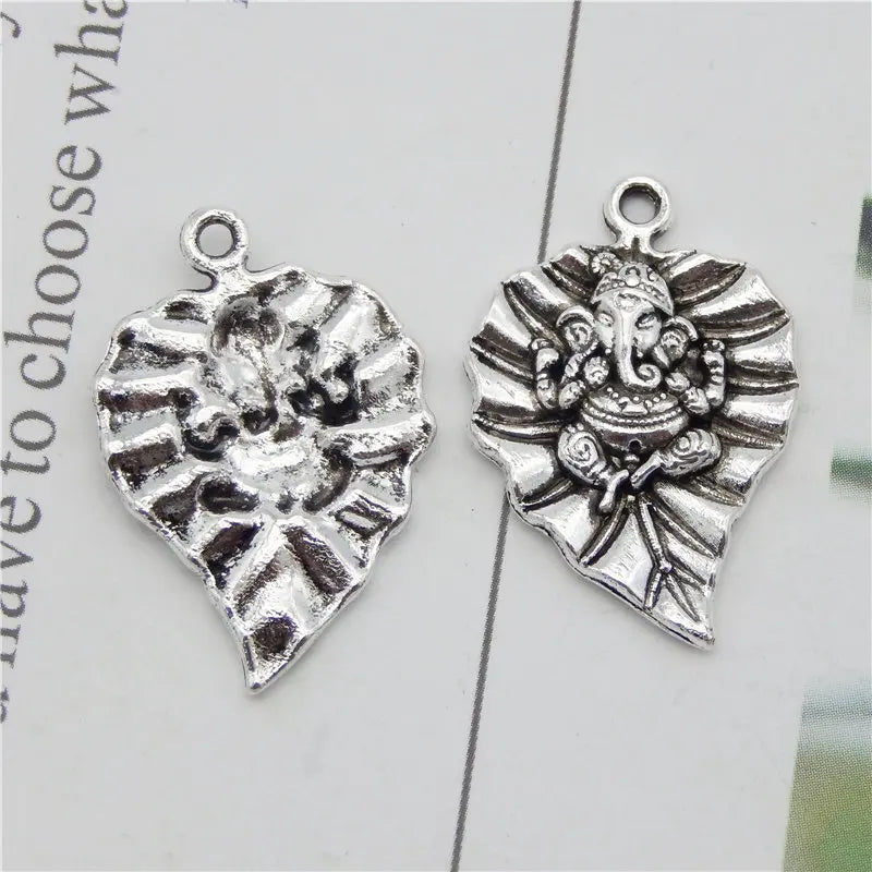 God Ganesha Leaf Charms