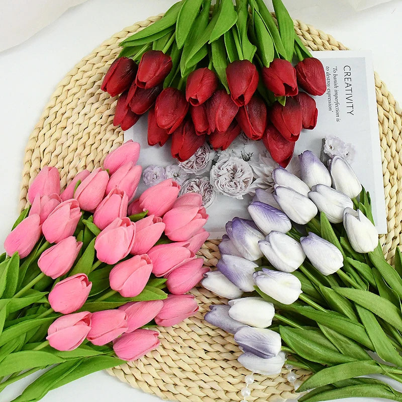 Real Touch Artificial Tulip Flowers