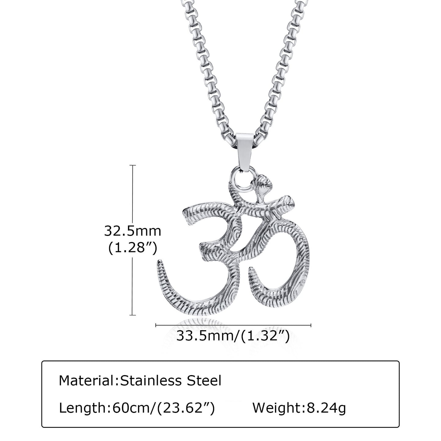 Stainless Steel Om Necklaces