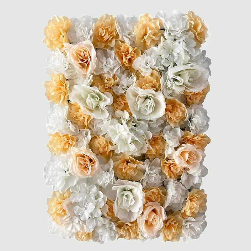 Artificial Rose Flower Wall Panel Decor