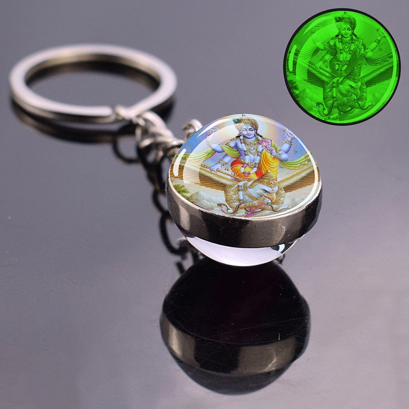 Glowing Key Chains With Divine Guardians