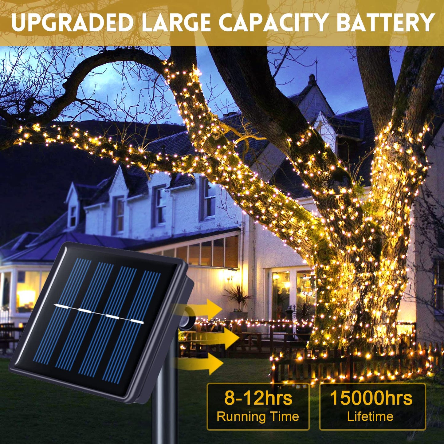 Solar String Light Waterproof Outdoor Lamp 6V Garland For Out door/Home Decoration