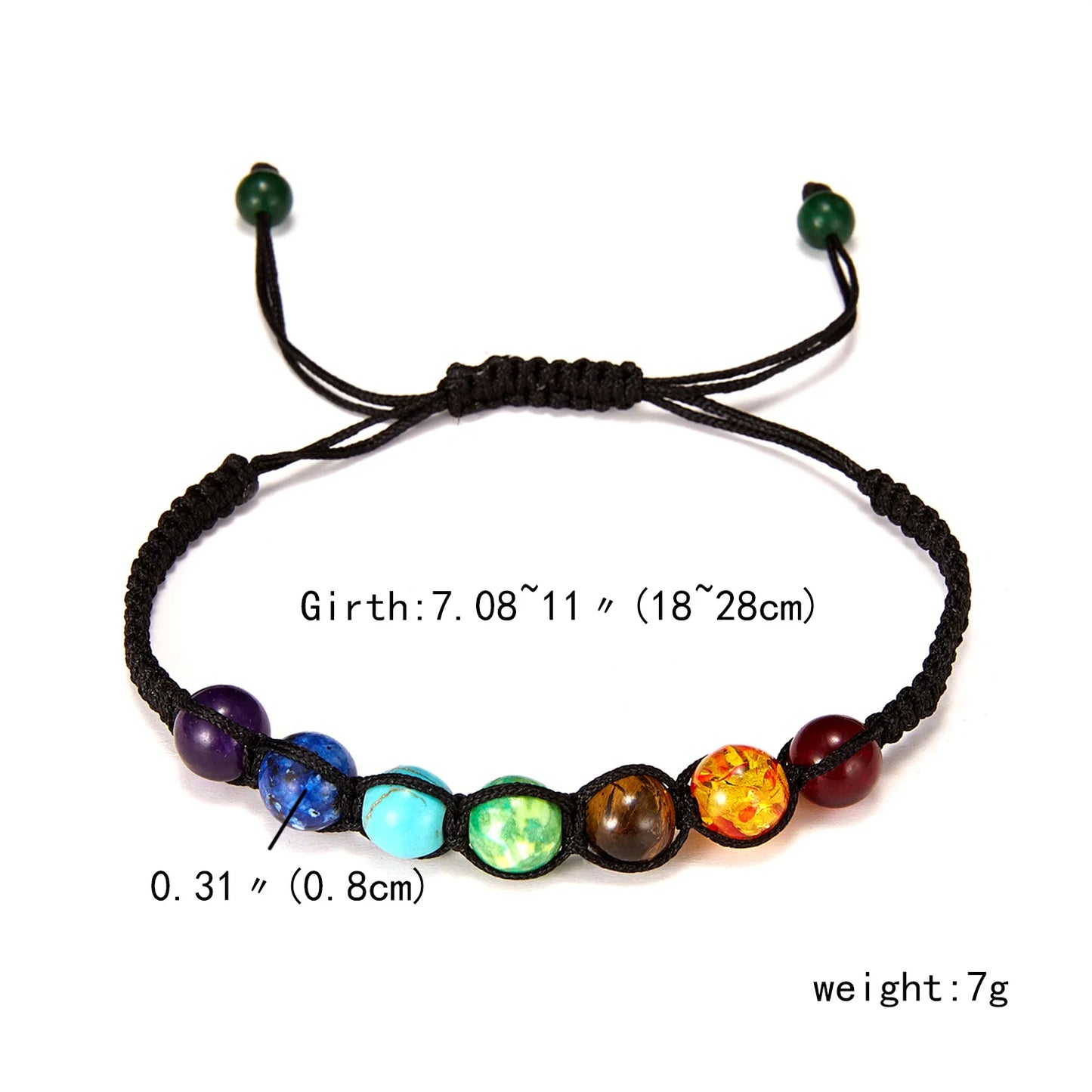 Chakra Stone Beads Bracelet