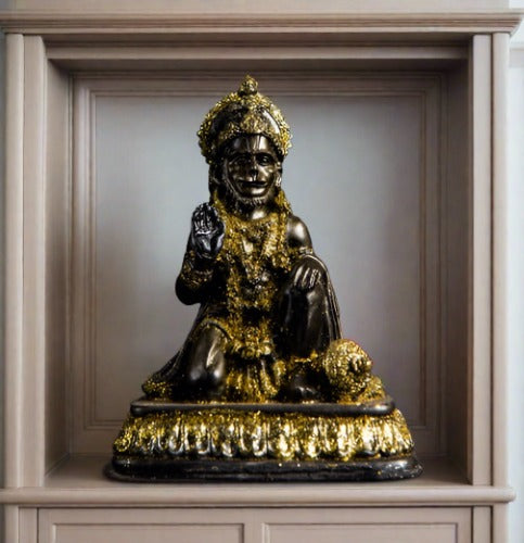 Premium Antique God Hanuman with Gold reflection