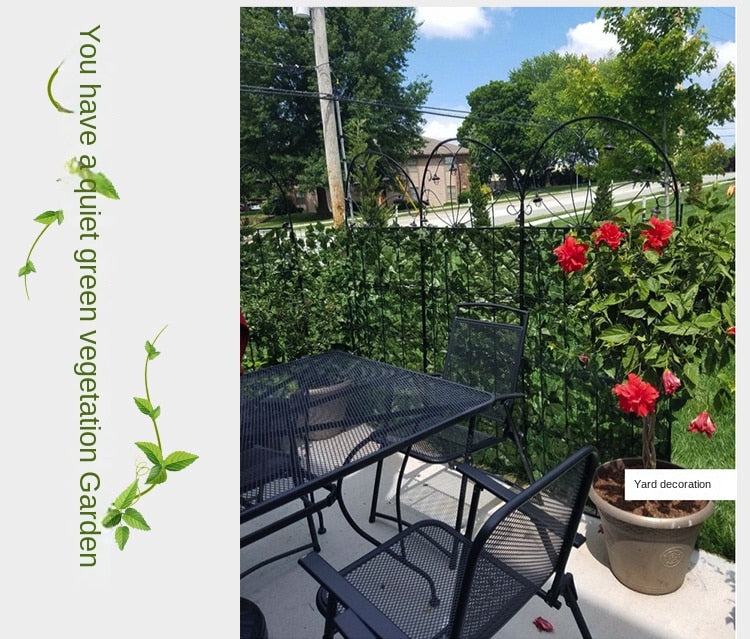 Artificial Green Leaf Fence Panels for Home Outdoor Garden/ Balcony Decoration